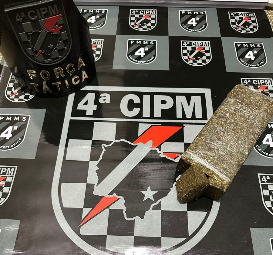 PM prende homem com quase 800 gramas de maconha após denúncia em Chapadão do Sul