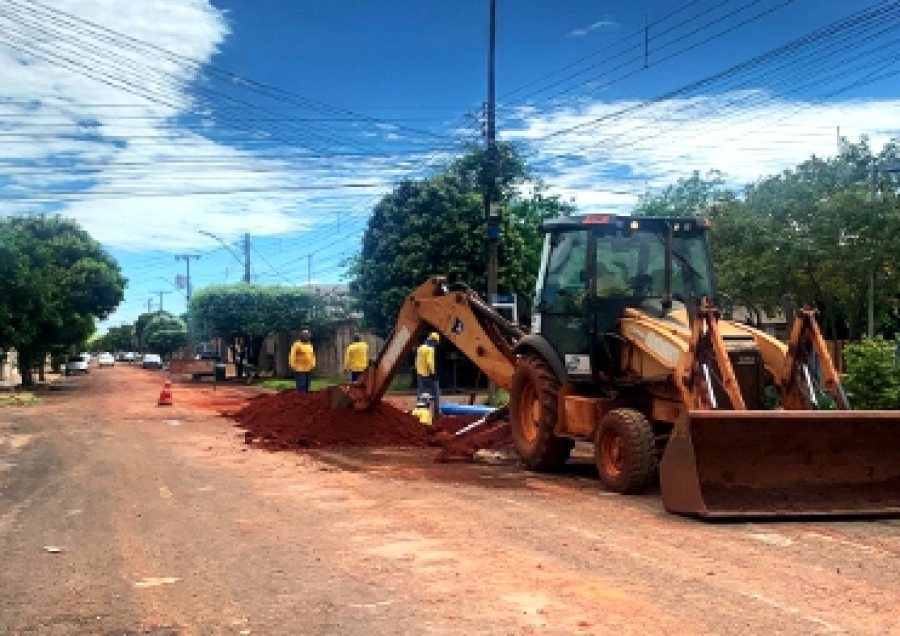 Sanesul amplia rede de esgoto em Chapadão do Sul e obras avançam em vários bairros