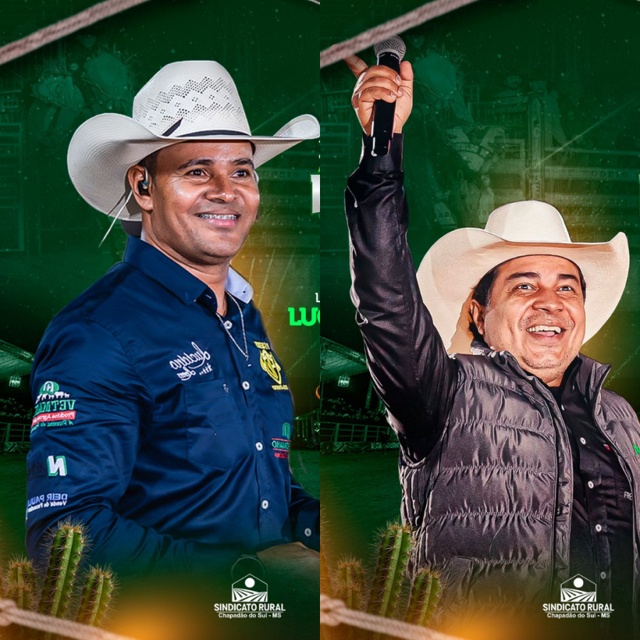 EXPOSUL 2026 confirma Luciano Lenes e Luciano de Oliveira no rodeio em Chapadão do Sul