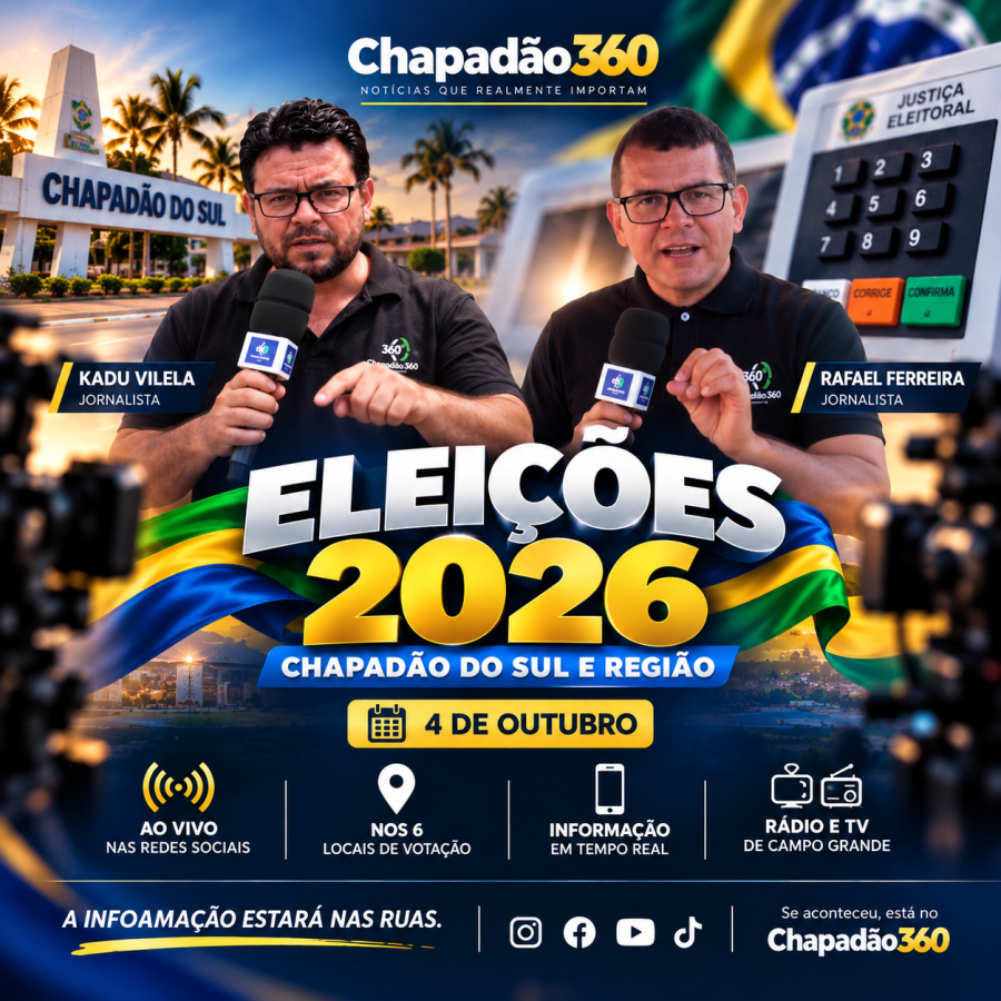 Eleições 2026: Chapadão360 prepara cobertura especial e estará nas ruas desde as primeiras horas deste domingo
