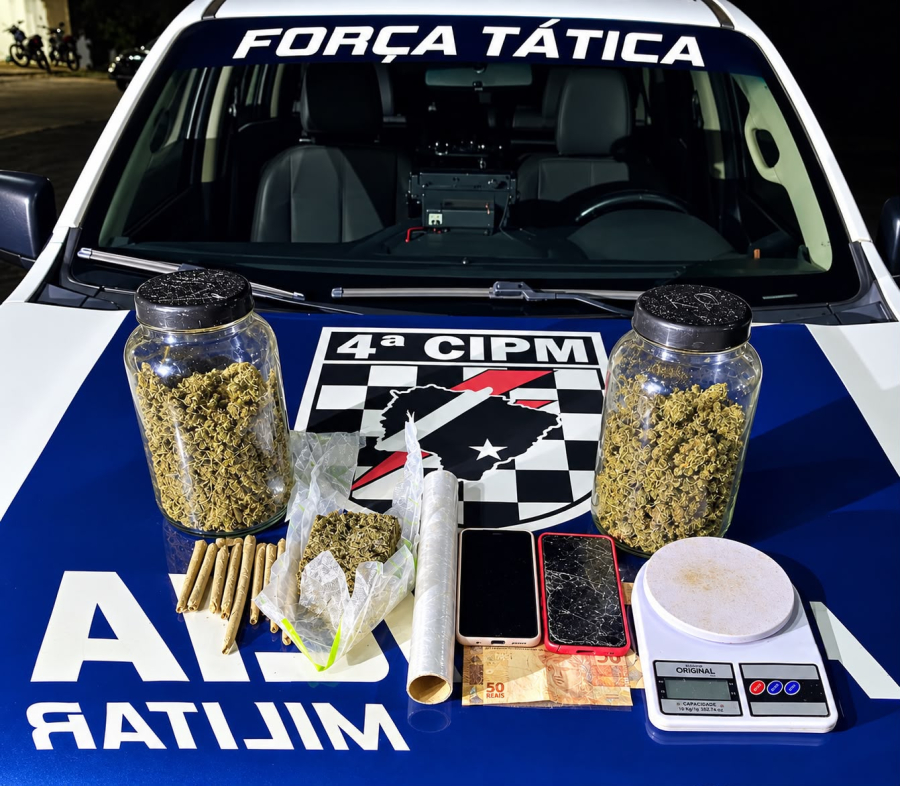 Denúncia leva Força Tática a apreender quase 1 kg de drogas em Chapadão do Sul