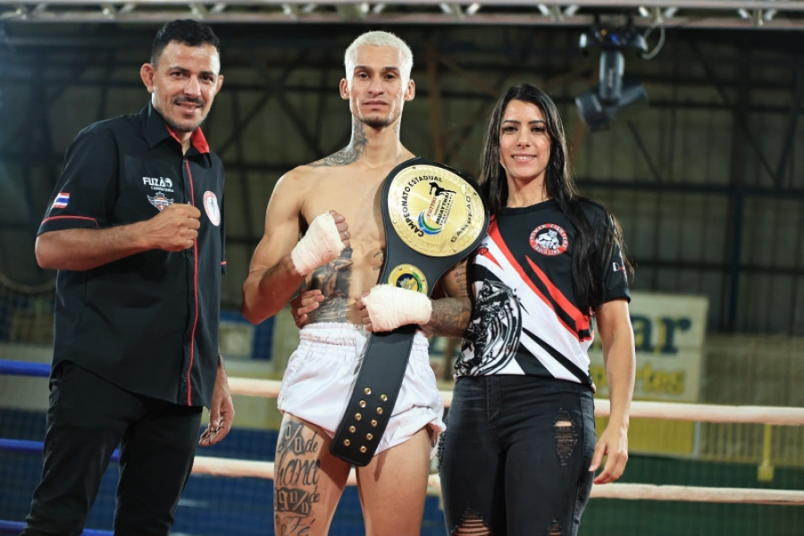 PH conquista cinturão no Campeonato Estadual de Muay Thai em Chapadão do Sul