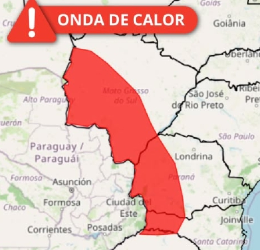 Alerta de calor no Mato Grosso do Sul indica temperaturas até 5°C acima da média