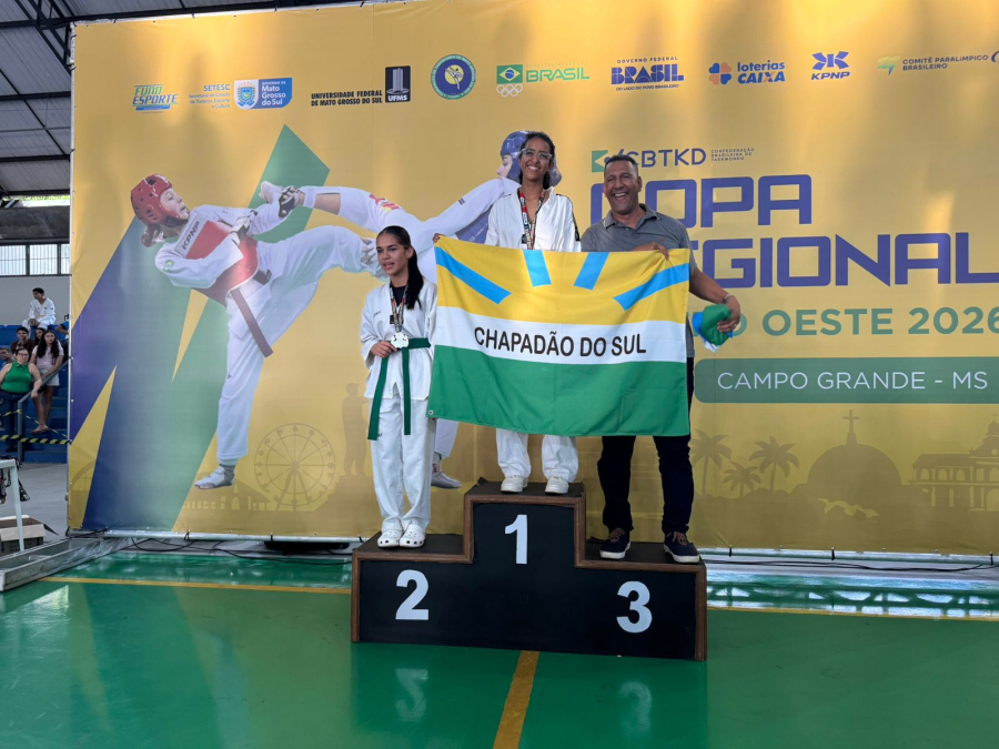 Com ouro e pódios, Chapadão do Sul se destaca no Taekwondo regional