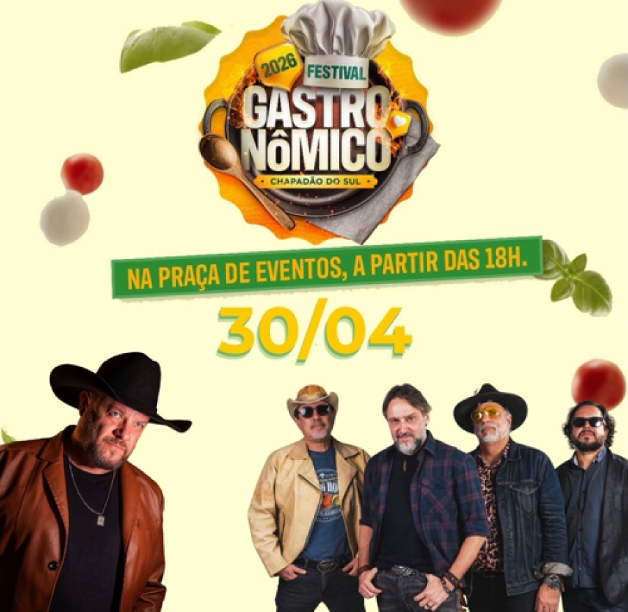 Show antecipado abre Festival Gastronômico em Chapadão do Sul e reforça expectativa de grande público