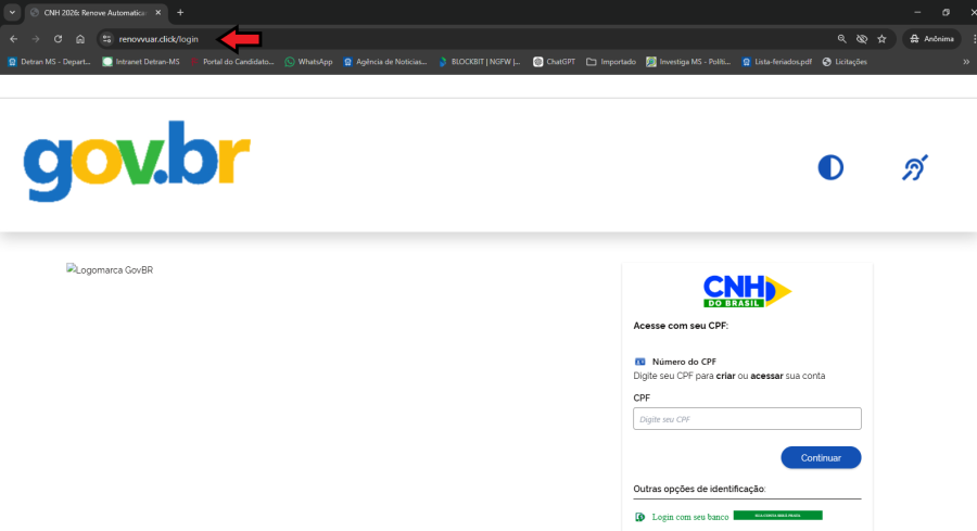 Detran-MS alerta motoristas sobre golpe da renovação automática da CNH