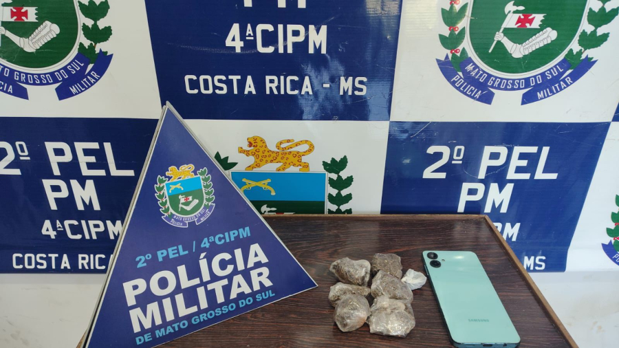 Polícia Militar realiza prisão por tráfico no Jardim das Oliveiras, em Costa Rica