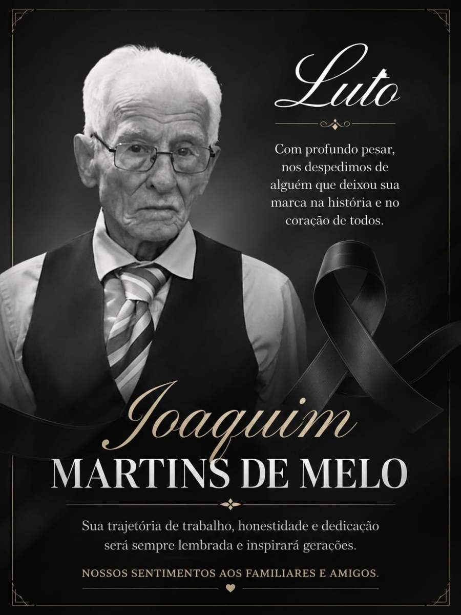  Aos 86 anos, morre em Goiânia Joaquim Martins de Melo, pai da diretora do Colégio Mapper