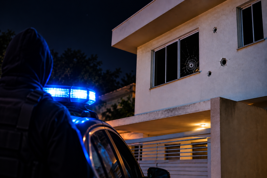 Tiros atingem casa em Cassilândia durante a madrugada; filho seria alvo de ameaça de facção