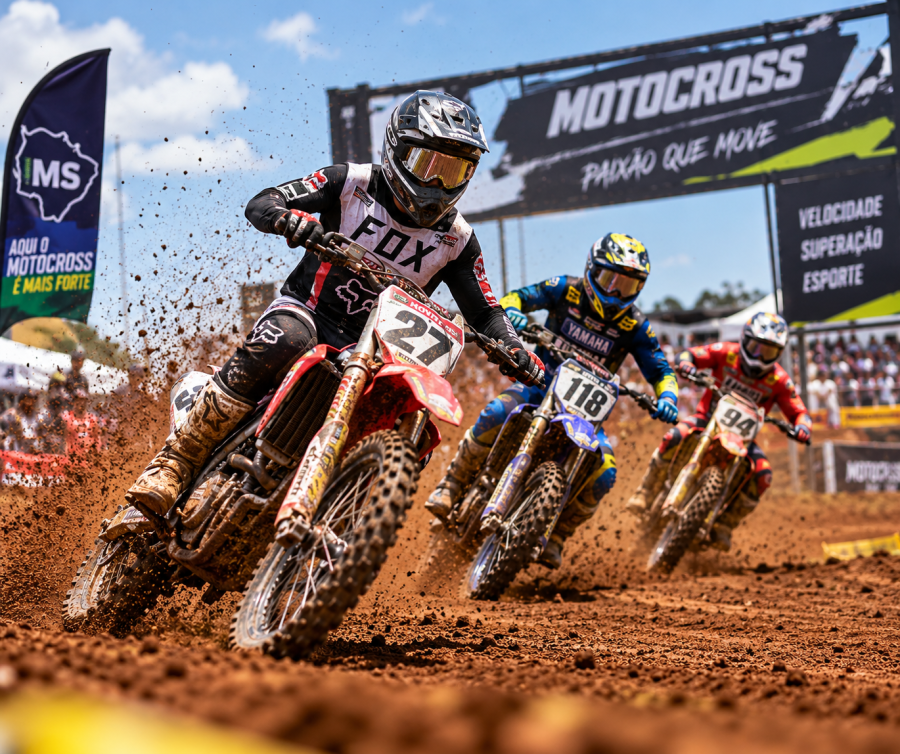 Etapa do Estadual de Motocross marca retorno da modalidade a Chapadão do Sul após 15 anos