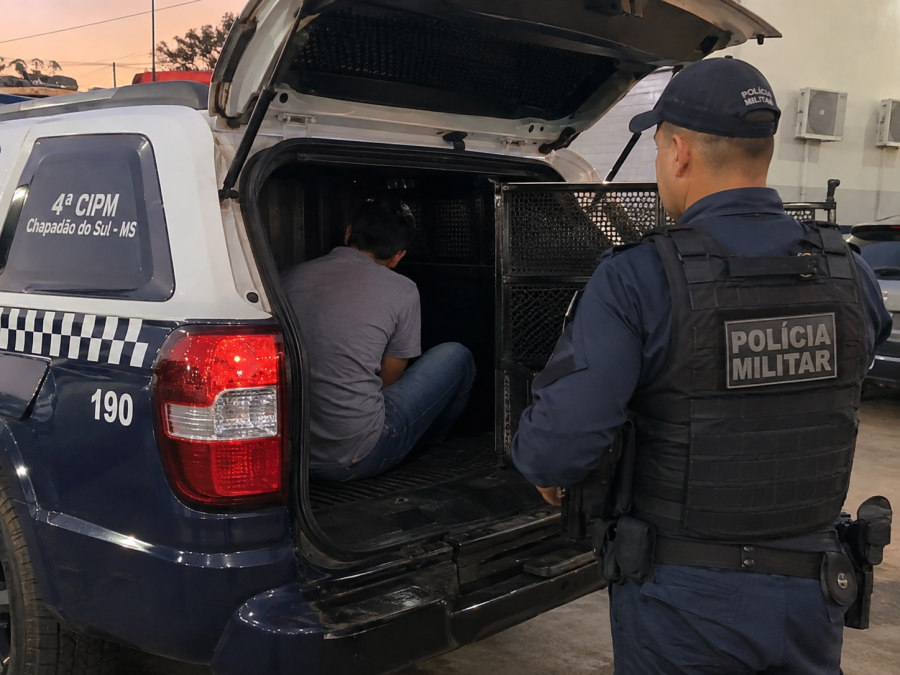Homem procurado pela Justiça é localizado durante abordagem da PM em Chapadão do Sul